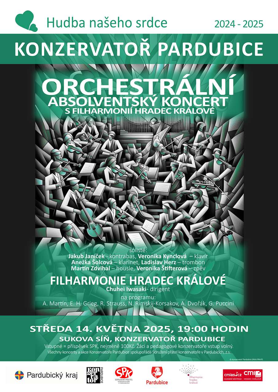 ORCHESTRÁLNÍ ABSOLVENTSKÝ KONCERT S FILHARMONIÍ HRADEC KRÁLO
