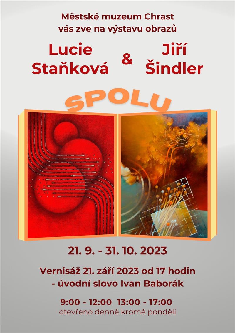 Výstava obrazů Lucie Staňková a Jiří Šindler SPOLU
