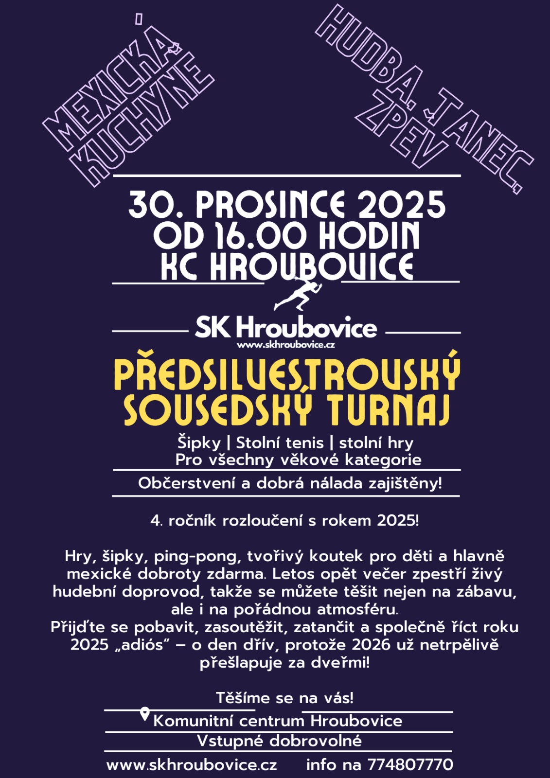 PŘEDSILVESTROVSKÝ SOUSEDSKÝ TURNAJ