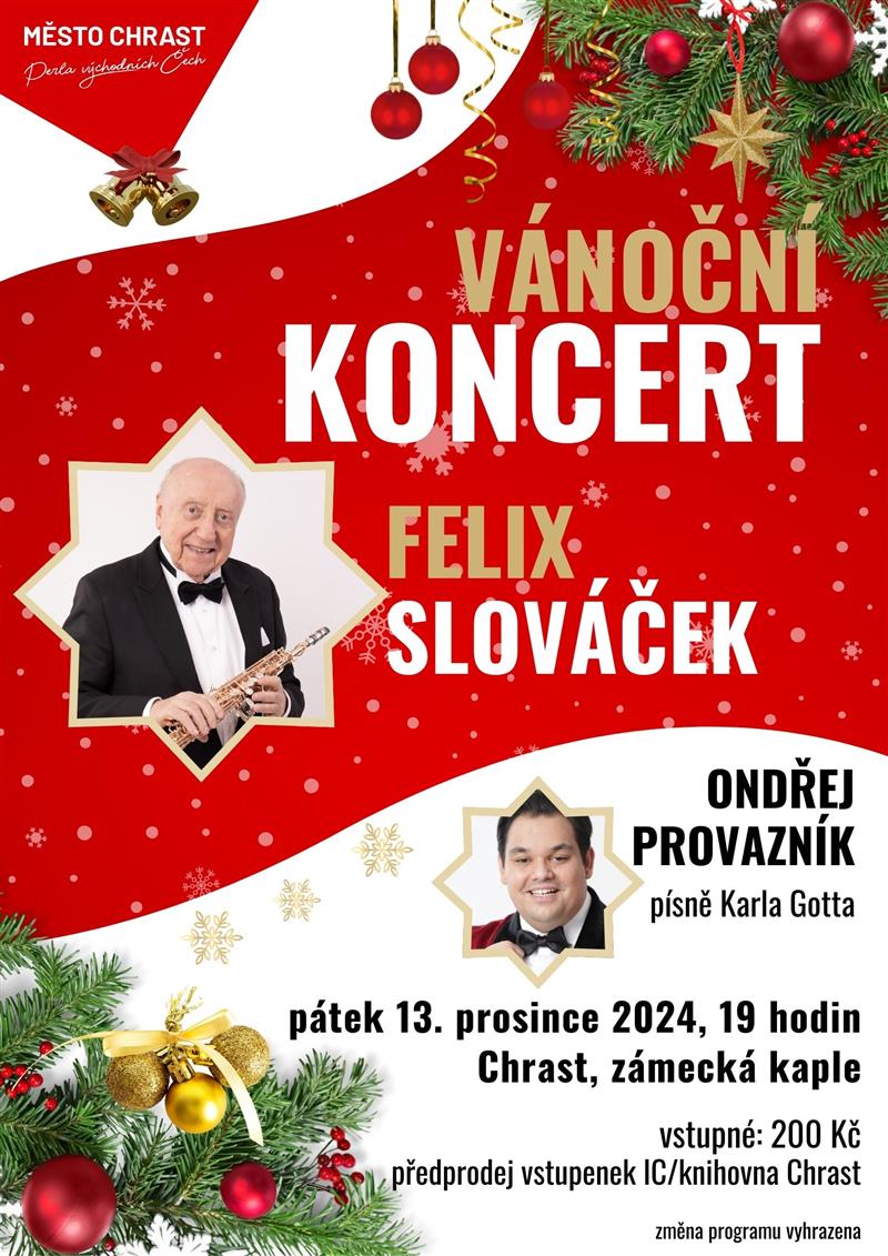 Vánoční koncert Felix Slováček