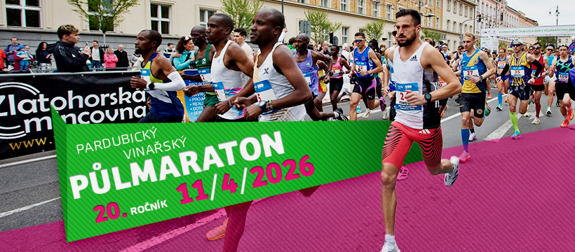Pardubický vinařský půlmaraton se koná 11. dubna 2026