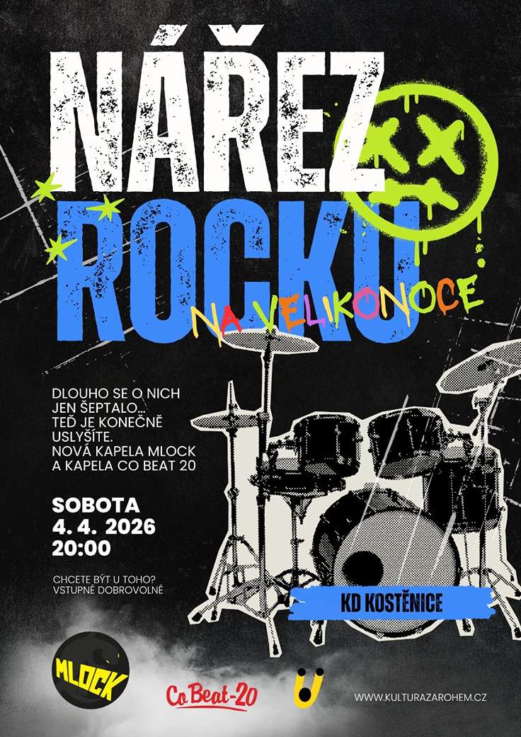 NÁŘEZ ROCKU NA VELIKONOCE v Kostěnicích